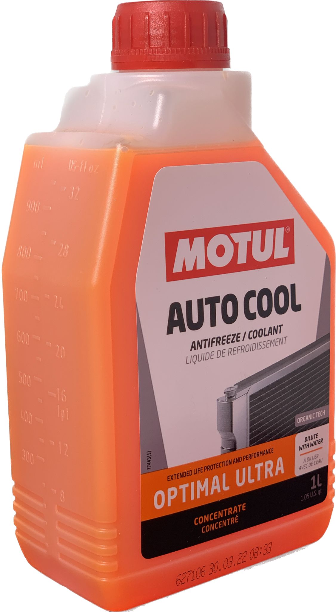 Anticongelante MOTUL AUTO COOL OPTIMAL ULTRA 109117,1 Litro